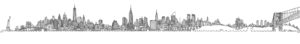 Matteo-Pericoli-Imaginary skyline of Manhattan